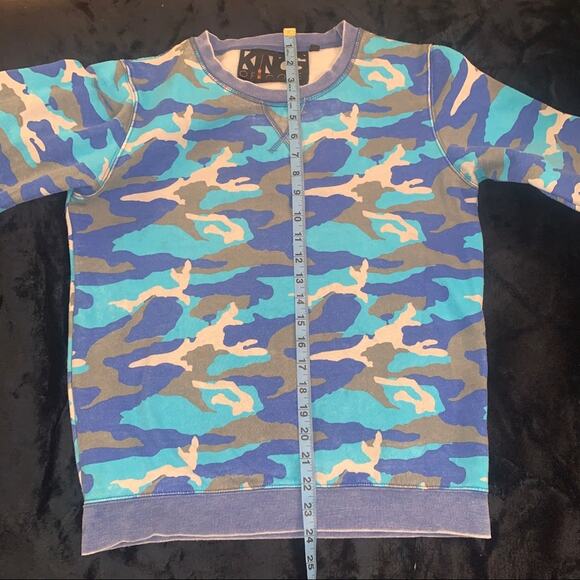 KINGS OF COLE TURQUOISE CAMOUFLAGE CAMO SWEATSHIRT - Picture 9 of 10